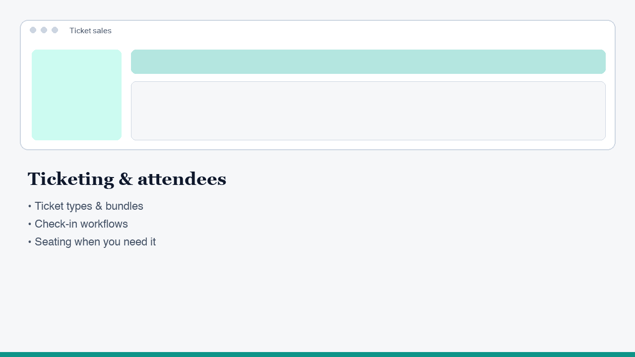 Paddle-Up ticketing and attendees